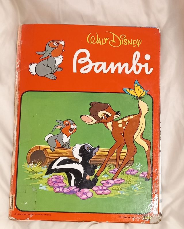 Cuento antiguo BAMBI de WALT DISNEY años 70