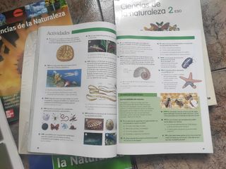 Lote 4 libros de texto Ciencias de la Naturaleza