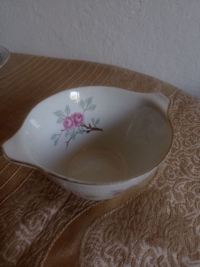 ✨Conjunto plato ovalado y tazón de porcelana✨