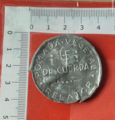 POMADA VEGETAL. DR CUERDA. RELATOR. GUERRA CIVIL