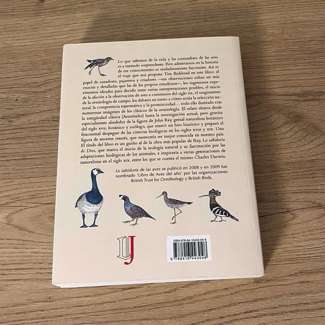 La sabiduría de las aves Tim Birkhead