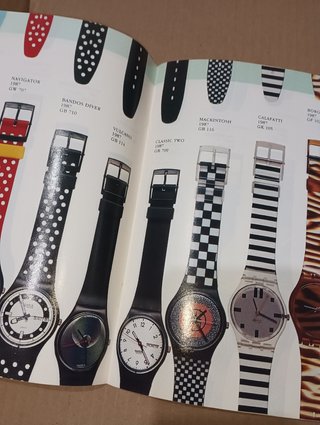 Swatch catalogo mostra 1992 Firenze orologio