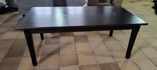 Mesa de comedor de madera maciza, robusta y elegan