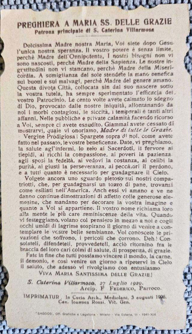 Santina del 1941 originale collezione