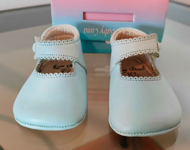 Patucos recién nacido azul Talla 15