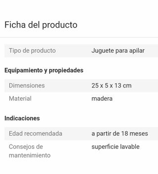 Juego Arcoiris Motorik Regenbogen (no Montessori)