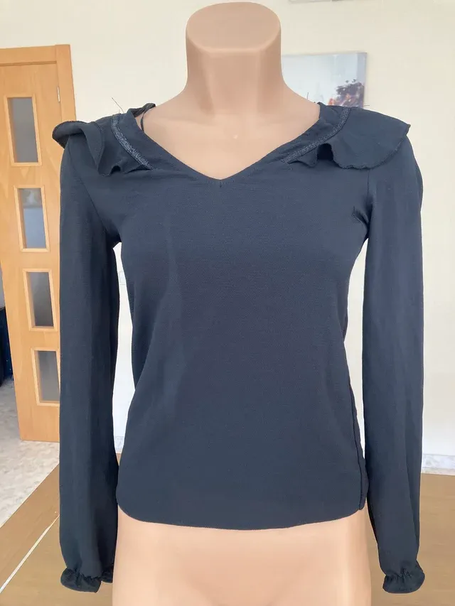 NAF NAF Galate Ml Camiseta, Negro, L para Mujer