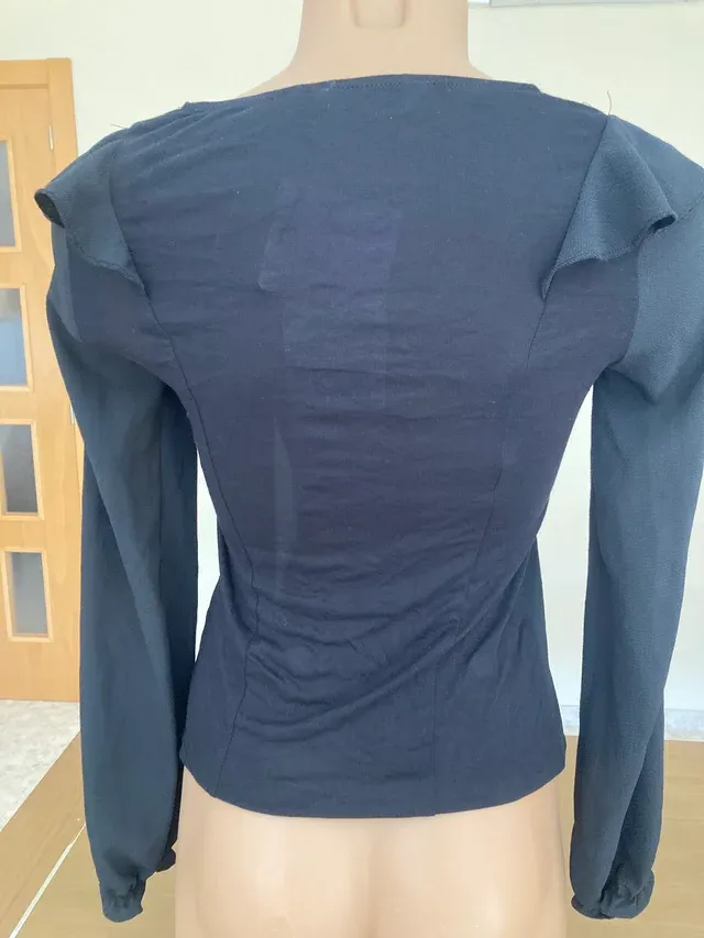 NAF NAF Galate Ml Camiseta, Negro, L para Mujer