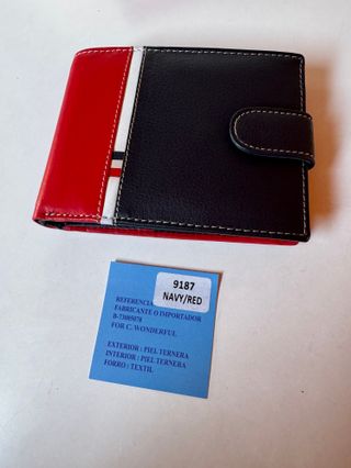 CARTERA BILLETERA PIEL UNISEX