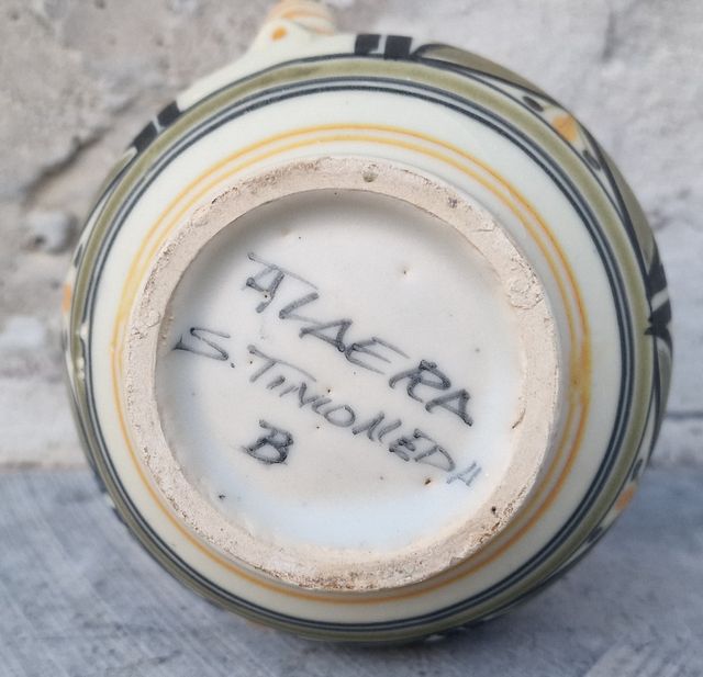 Jarra de cerámica de Talavera, años 90