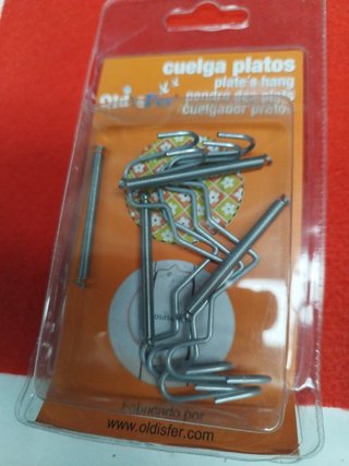 Lote 7 Blíster con 2 cuelga platos