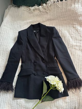 Blazer plumas Zara