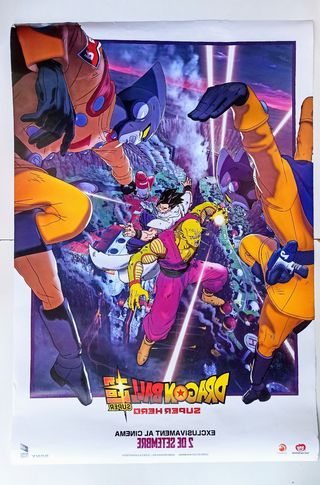 DRAGON BALL SUPER HERO 2022 CARTEL CINE ORIGINAL