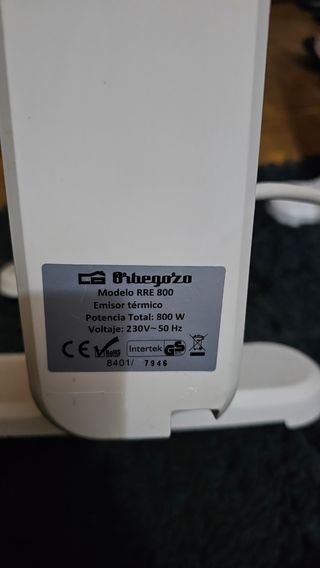 2 radiadores eléctricos Orbegozo
