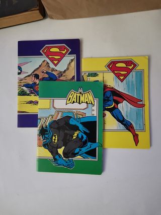 Lotto 3 quaderni scuola SUPERMAN BATMAN