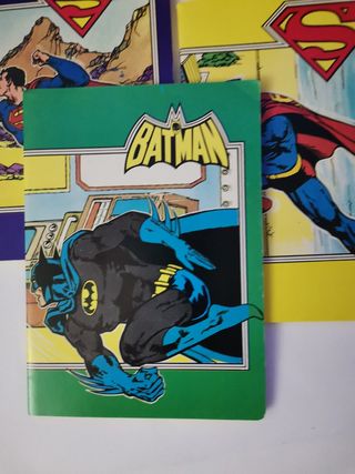 Lotto 3 quaderni scuola SUPERMAN BATMAN