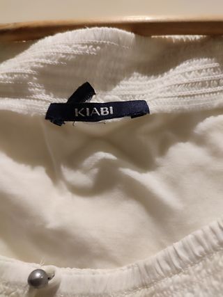 Vestido blanco corto premama.