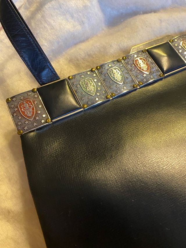 Borsa in pelle vintage anni 50