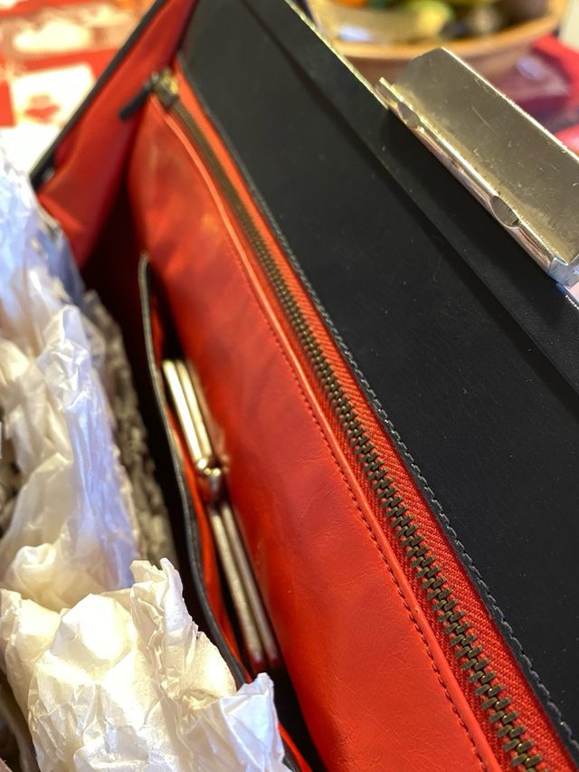 Borsa in pelle vintage anni 50