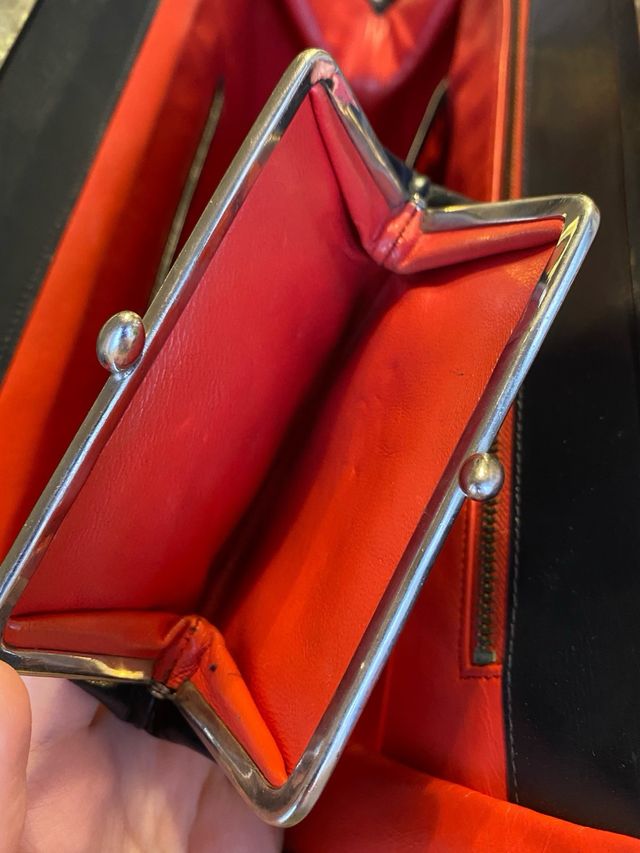 Borsa in pelle vintage anni 50