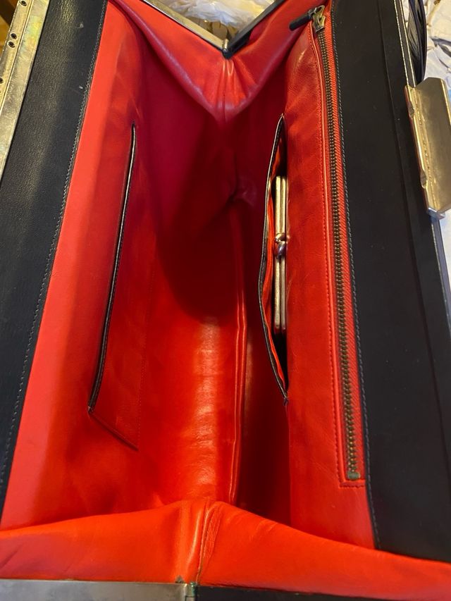 Borsa in pelle vintage anni 50