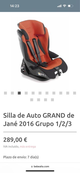 Silla auto Jane grand