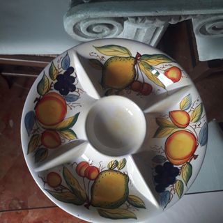 Piatto ceramica portafrutta