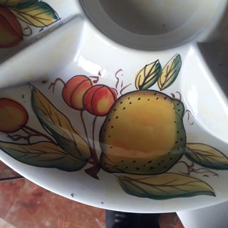 Piatto ceramica portafrutta