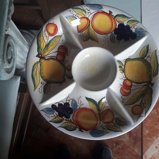 Piatto ceramica portafrutta