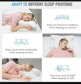 Almohada cervical viscolástica nueva.