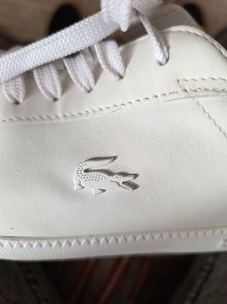Zapatillas blancas Lacoste. Talla 40.5