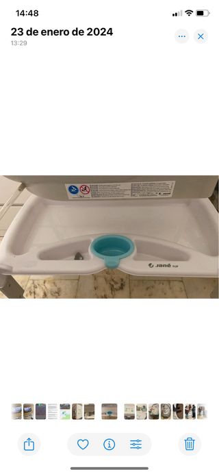 Bañera cambiador bebe Jane