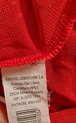 Camisón picardías rojo