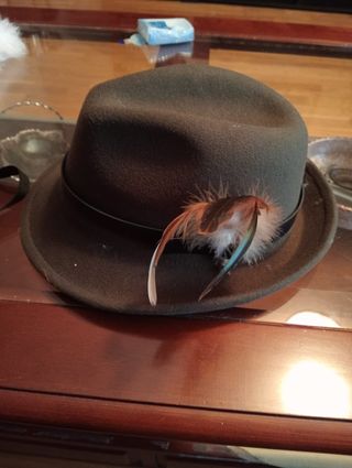 sombrero con plumas disfraz niño 