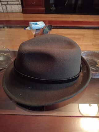 sombrero con plumas disfraz niño 