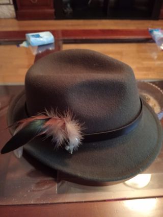 sombrero con plumas disfraz niño 