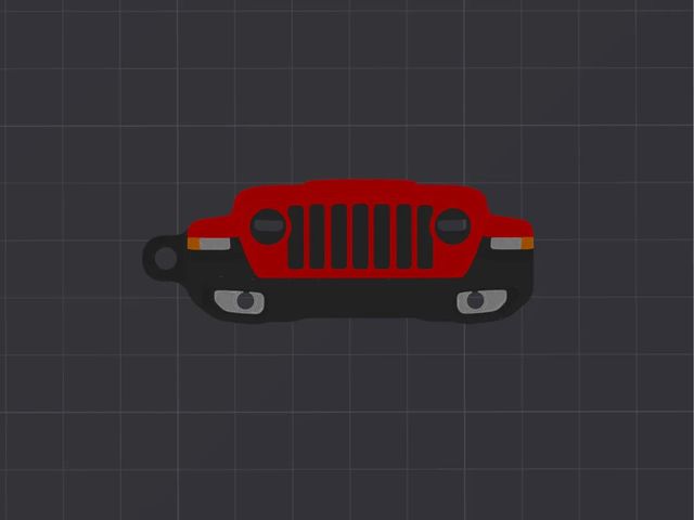 Llavero 3D personalizado Jeep Wrangler Rubicon