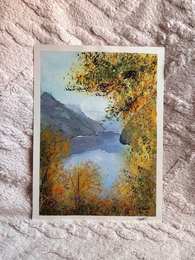 Dibujo original “paisaje montañoso