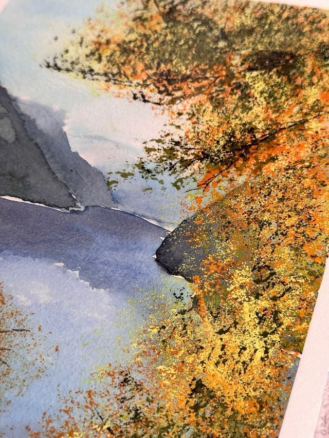 Dibujo original “paisaje montañoso