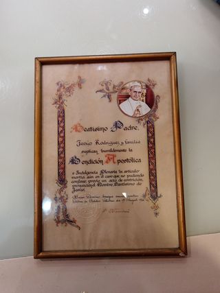 Bendición Apostolica  Pablo VI