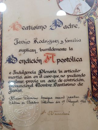 Bendición Apostolica  Pablo VI