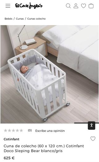 Cuna de colecho Cotinfant Doco Sleeping blanco