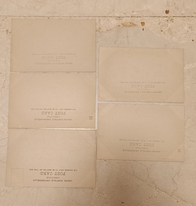 Postales antiguas Gibraltar 1900 Dautex H&M UNID