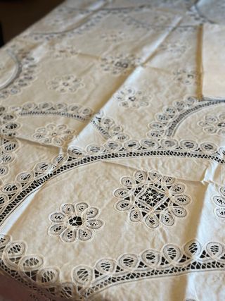 Elegante tovaglia rotonda x8