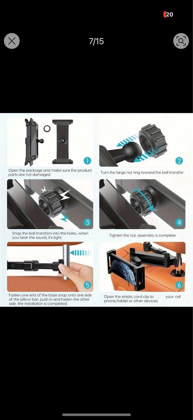 Soporte Reposacabezas Para Tablets