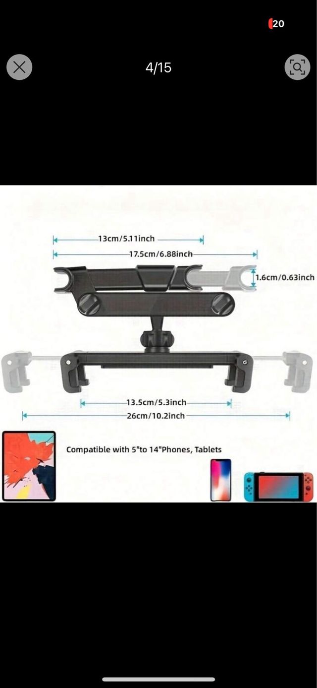 Soporte Reposacabezas Para Tablets