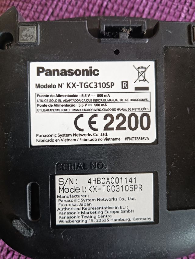 Telefono inalambrico Panasonic 2200 8€