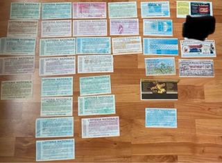 Biglietti lotterie varie anni 90/2000