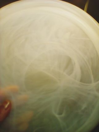 Plafoniera vetro bianco satinato sfumato