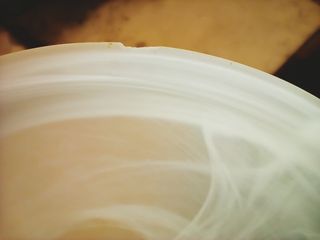 Plafoniera vetro bianco satinato sfumato